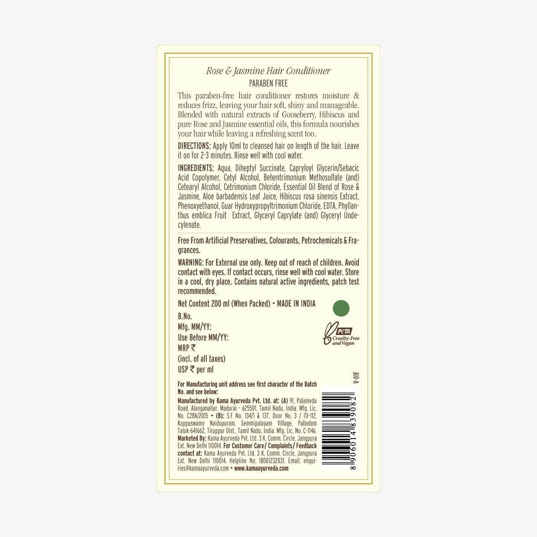 Rose And Jasmine Hair Conditioner
