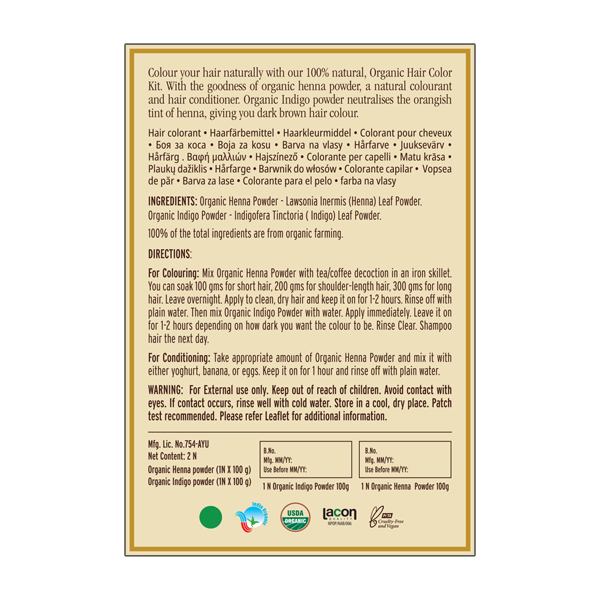 Organic Hair Color Kit