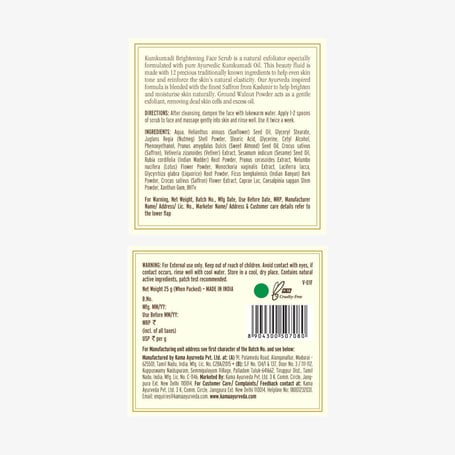 Kumkumadi Brightening Face Scrub