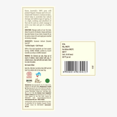 Organic Sesame Oil