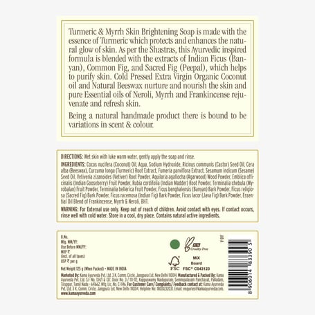 Turmeric & Myrrh Skin Brightening Soap