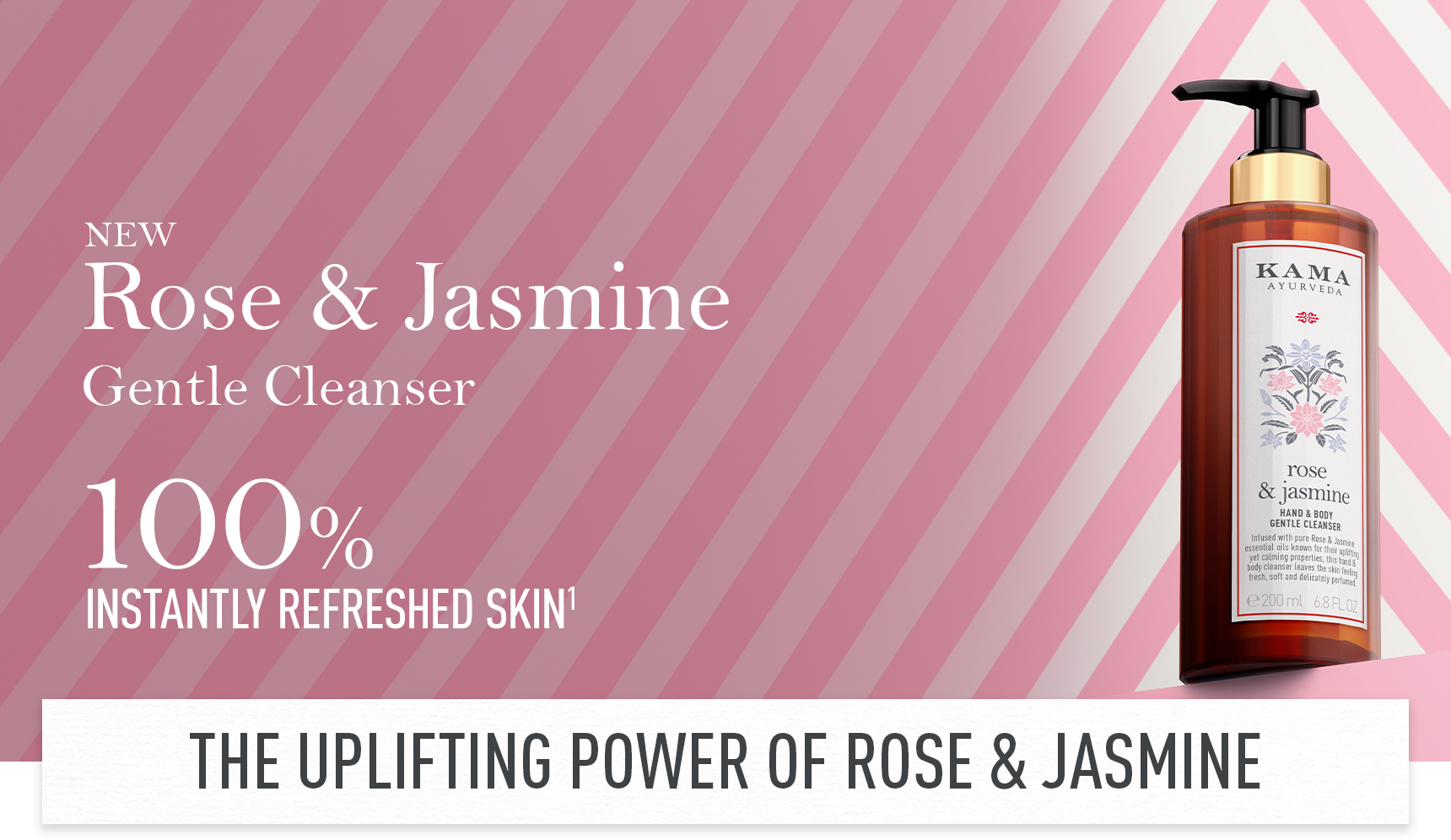 Buy Rose & Jasmine Moisturising Hand & Body Cleanser | Kama Ayurveda