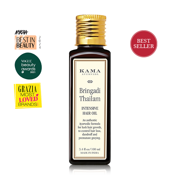 Bringadi Intensive Hair Treatment Oil for Hair Regrowth Hair Loss Kama Ayurveda